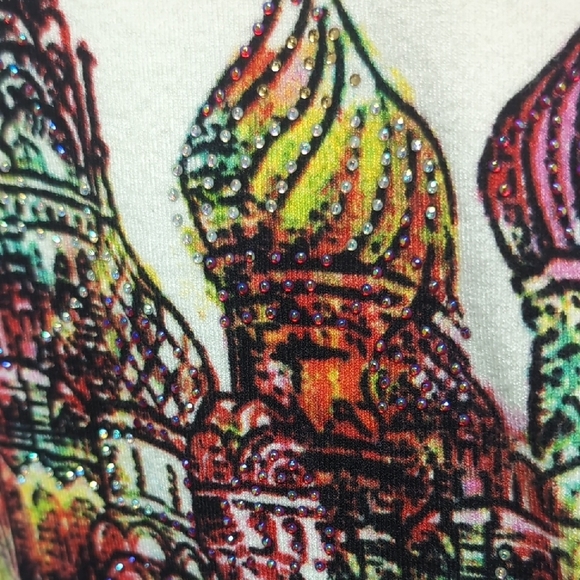 Imagini Cityscape Sparkle Size 18 Thicker T-Shirt. NWT - Picture 5 of 6